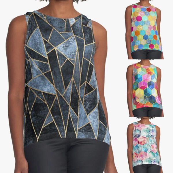 women's tanks & camis oversized tank geometric rhombus women o-neck printed summer sleeveless basic cami shirt blouses beach vest, White
women's tanks & camis oversized tank geometric rhombus women o-neck printed summer sleeveless basic cami shirt blouses beach vest, White