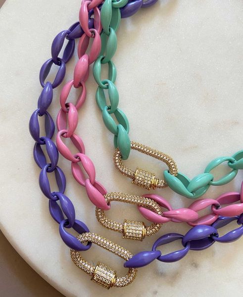 3pcs, fashion colorful neon enamel bead link chunky chain choker necklace gothic jewelry, Silver
3pcs, fashion colorful neon enamel bead link chunky chain choker necklace gothic jewelry, Silver