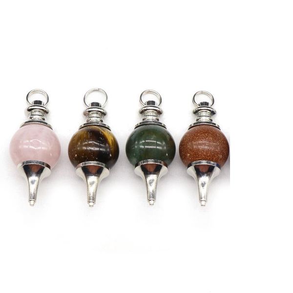 2021 balance reiki natural stone charms crystal red agates dowsing pendulum circular cone charm pendant for men women fashion divination, Bronze;silver
2021 balance reiki natural stone charms crystal red agates dowsing pendulum circular cone charm pendant for men women fashion divination, Bronze;silver
