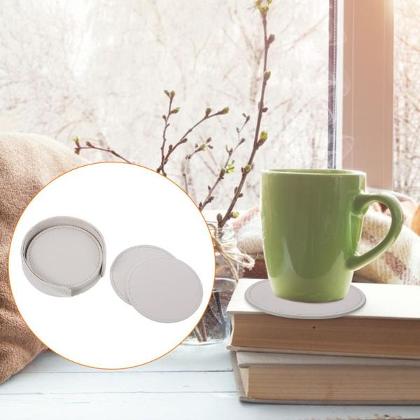 mats & pads 1 set anti-skid cup cushion leather heat insulation pad round coasters for home
mats & pads 1 set anti-skid cup cushion leather heat insulation pad round coasters for home
