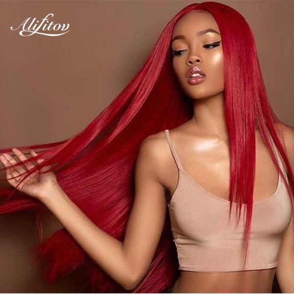 red lace front wig pre plucked silky straight long remy hair human wigs for black women, Black;brown
red lace front wig pre plucked silky straight long remy hair human wigs for black women, Black;brown