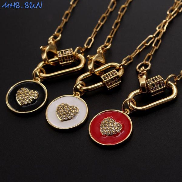 pendant necklaces mhs.sun unique fashion heart necklace with zircon chunky chain women/men choker jewelry for hip hop gift, Silver
pendant necklaces mhs.sun unique fashion heart necklace with zircon chunky chain women/men choker jewelry for hip hop gift, Silver