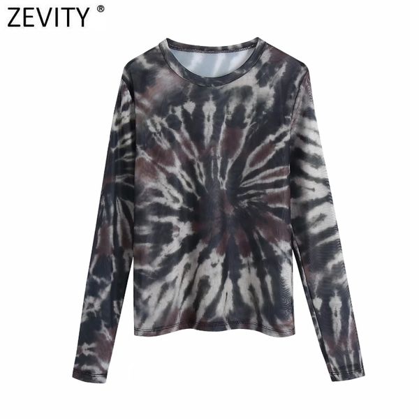 zevity women chic tie dye printing transparent mesh t shirt ladies long sleeve ink painting casual slim leisure ls7392 210419, White
zevity women chic tie dye printing transparent mesh t shirt ladies long sleeve ink painting casual slim leisure ls7392 210419, White
