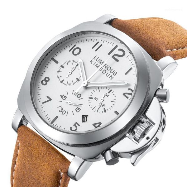 wristwatches 2021 creative fashion watch men's belt three-eye multi-function sports waterproof casual luminous, Slivery;brown
wristwatches 2021 creative fashion watch men's belt three-eye multi-function sports waterproof casual luminous, Slivery;brown