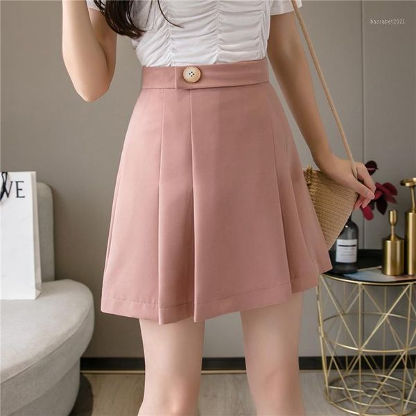 skirts limiguyue summer elegant high waist women mini pleated skirt casual female button short ladies black pink apricot k534
skirts limiguyue summer elegant high waist women mini pleated skirt casual female button short ladies black pink apricot k534