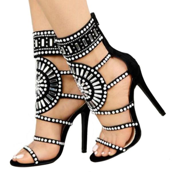 sandals 2021 women fashion open toe rhinestone design high heel crystal ankle wrap glitter diamond gladiator black size 35-42
sandals 2021 women fashion open toe rhinestone design high heel crystal ankle wrap glitter diamond gladiator black size 35-42