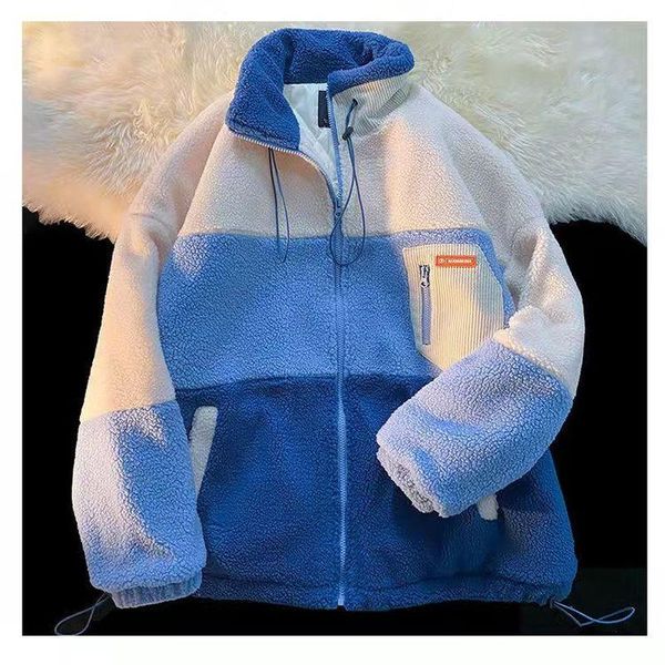 women's jackets blue splicing vintage turtleneck zipper winter baseball uniform oversized jacket women wool coat casual thick couple cl, Black;brown
women's jackets blue splicing vintage turtleneck zipper winter baseball uniform oversized jacket women wool coat casual thick couple cl, Black;brown