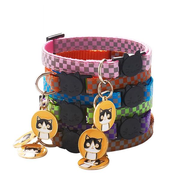 cat collars & leads 12 colors cats pendants pet grid adjustable nylon buckles check reflective pets collar small dog head accessories
cat collars & leads 12 colors cats pendants pet grid adjustable nylon buckles check reflective pets collar small dog head accessories
