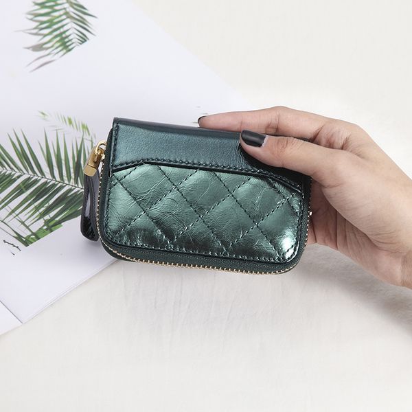 designer bags leather small card female laser multi organ zipper lingge leather wallet mini cow clip ins luxury, Brown;gray
designer bags leather small card female laser multi organ zipper lingge leather wallet mini cow clip ins luxury, Brown;gray