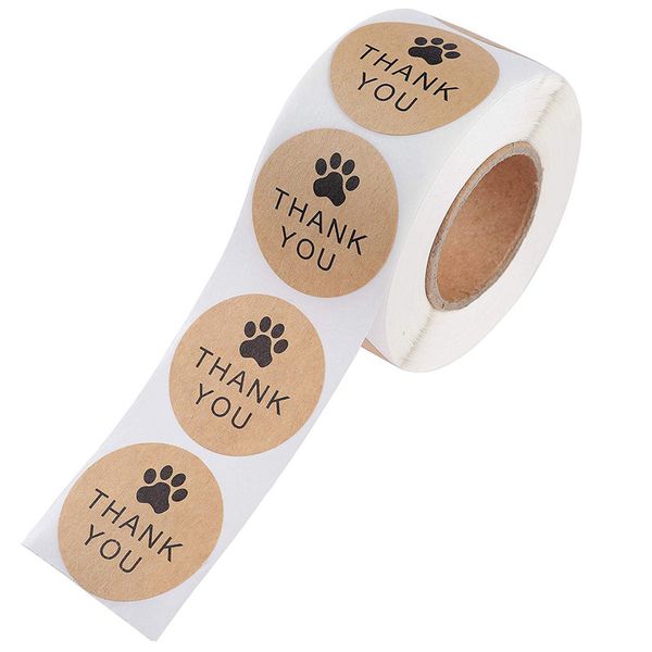 thank you adhesive sticker kraft paper round 500 pcs 1 inch 2.54cm labels per roll 1222476
thank you adhesive sticker kraft paper round 500 pcs 1 inch 2.54cm labels per roll 1222476
