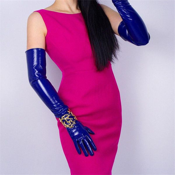 five fingers gloves 60cm patent leather long pu emulation bright sticker mirror sapphire blue dark female, Blue;gray
five fingers gloves 60cm patent leather long pu emulation bright sticker mirror sapphire blue dark female, Blue;gray