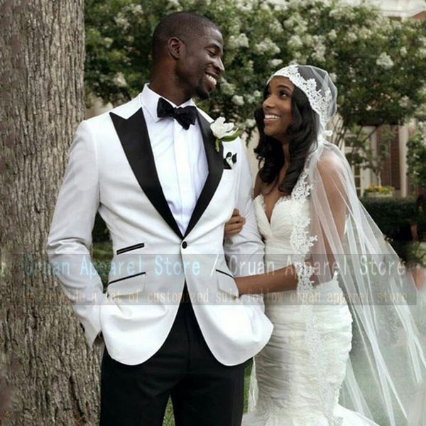men's suits & blazers est trendy white prom wedding men suit 2 pieces slim fit formal groom dress tuxedo male blazer custom jacket with, White;black
men's suits & blazers est trendy white prom wedding men suit 2 pieces slim fit formal groom dress tuxedo male blazer custom jacket with, White;black