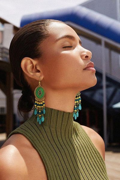 dangle & chandelier the bohemian style long rice bead tassel drop earrings european and american fashion jewelry accessories, Silver
dangle & chandelier the bohemian style long rice bead tassel drop earrings european and american fashion jewelry accessories, Silver