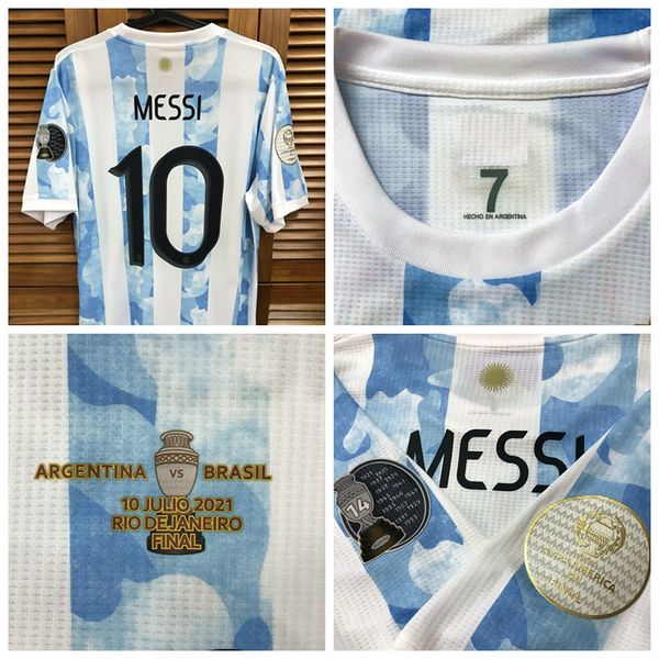 match worn player issue ar copa-a final home shirt jersey short sleeves messi aguero di maria football custom patches sponsor, Black
match worn player issue ar copa-a final home shirt jersey short sleeves messi aguero di maria football custom patches sponsor, Black