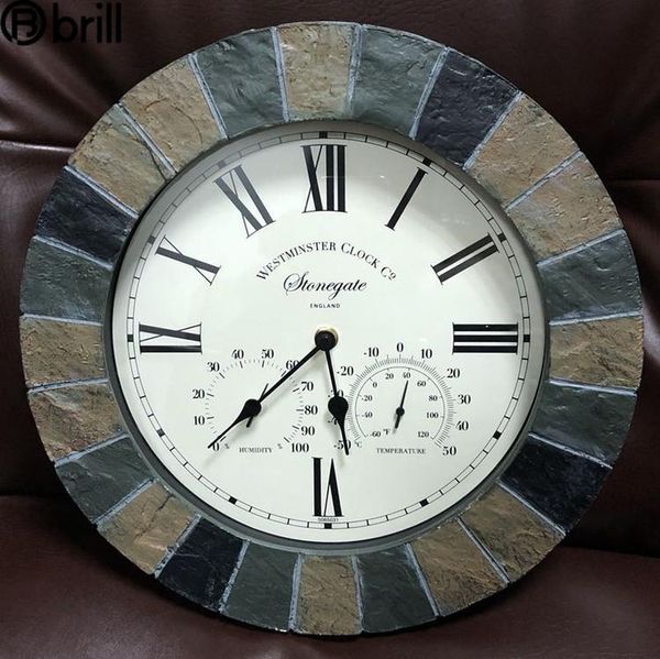 nordic large wall clock vintage multi-function temperature and humidity meter bathroom clocks home decor living room gift
nordic large wall clock vintage multi-function temperature and humidity meter bathroom clocks home decor living room gift