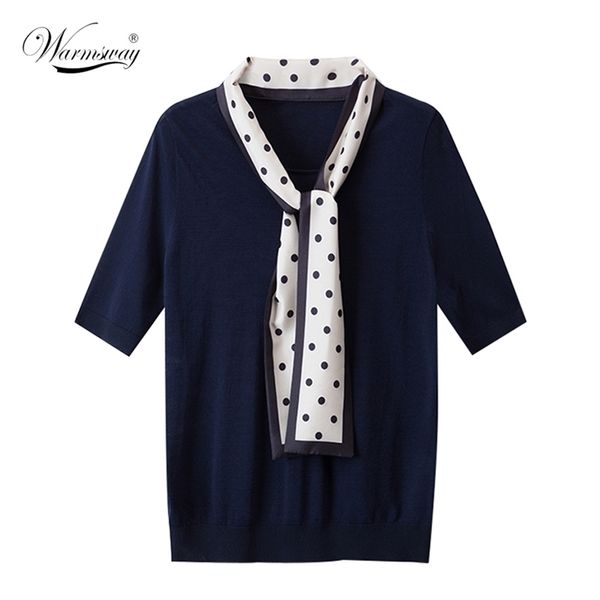 summer women t shirt ribbons patchwork fashion t-shirt elegant knitted short sleeve dots bow casual b-135 210522, White
summer women t shirt ribbons patchwork fashion t-shirt elegant knitted short sleeve dots bow casual b-135 210522, White