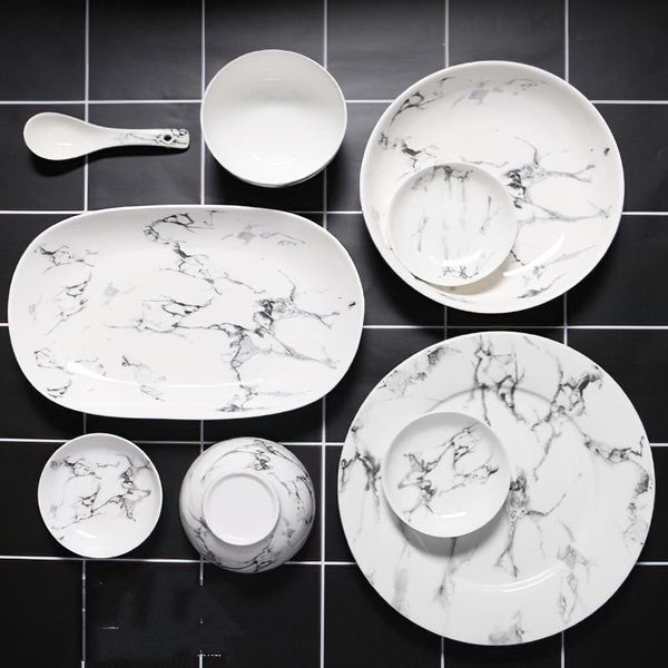 dishes & plates ceramics cutlery set nordic marbling multiple size round oval plate bowl dish pot spoon tableware household kitchen supplies
dishes & plates ceramics cutlery set nordic marbling multiple size round oval plate bowl dish pot spoon tableware household kitchen supplies