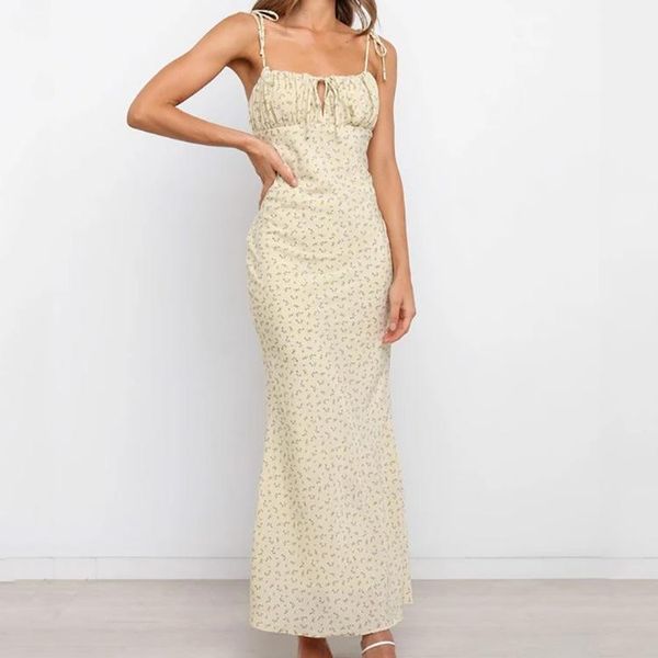 casual dresses puloru elegant flowers spaghetti straps maxi dress summer women's lace-up ruched front sundress party chic backless long, Black;gray
casual dresses puloru elegant flowers spaghetti straps maxi dress summer women's lace-up ruched front sundress party chic backless long, Black;gray