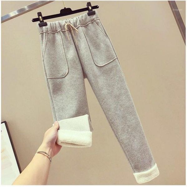women's pants & capris autumn warm woolen casual women 2021 lamb velvet high waist straight nine-pointed harem winter b11235, Black;white
women's pants & capris autumn warm woolen casual women 2021 lamb velvet high waist straight nine-pointed harem winter b11235, Black;white