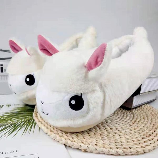slippers 2021 cute cartoon alpaca faux fur plush home winter fluffy warm soft indoor floor cover heel slides women cotton shoes, Black
slippers 2021 cute cartoon alpaca faux fur plush home winter fluffy warm soft indoor floor cover heel slides women cotton shoes, Black