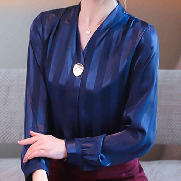 blouse women blusas mujer de moda long sleeve v-neck office blouse striped chiffon blouse shirt blusa women clothing d997 210426, White
blouse women blusas mujer de moda long sleeve v-neck office blouse striped chiffon blouse shirt blusa women clothing d997 210426, White