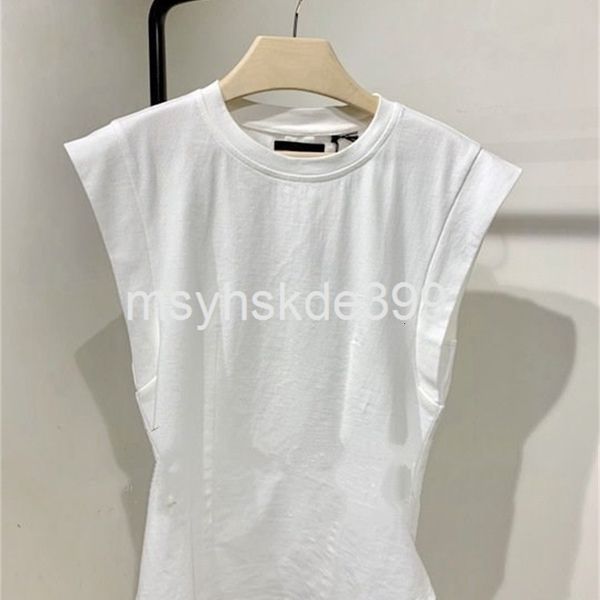 women's t-shirt 3296 niche design spring / summer simple sleeveless versatile waist closing cotton comfortable t-shirt women's fas, White
women's t-shirt 3296 niche design spring / summer simple sleeveless versatile waist closing cotton comfortable t-shirt women's fas, White
