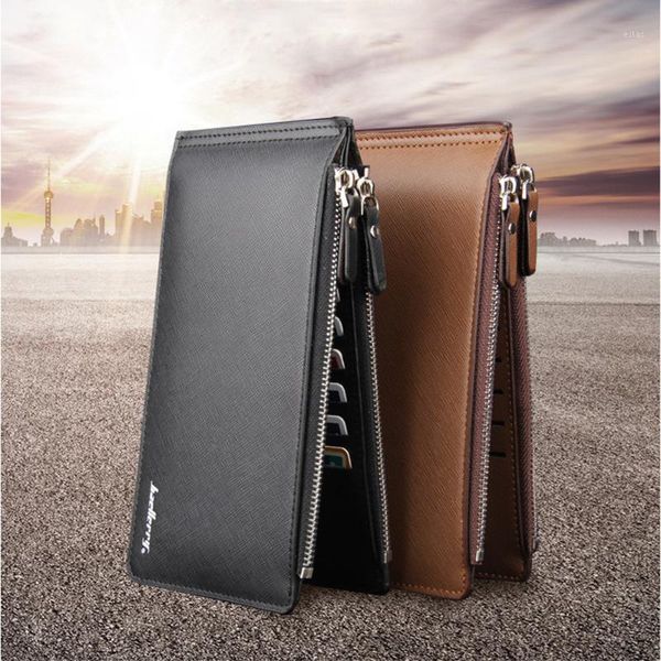 wallets men's business style leather card holder billfold purse long wallet multi-card position billetera hombre1, Red;black
wallets men's business style leather card holder billfold purse long wallet multi-card position billetera hombre1, Red;black
