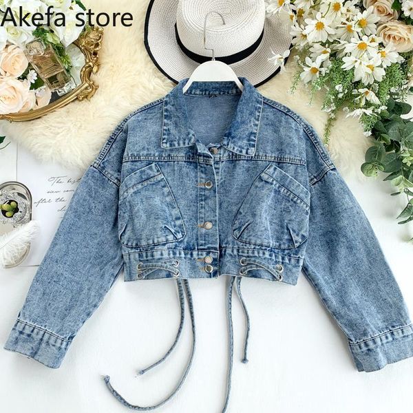 women's jackets 2021 trendy thin female wild short denim jacket autumn net red shirt fashion spring and clothing, Black;brown
women's jackets 2021 trendy thin female wild short denim jacket autumn net red shirt fashion spring and clothing, Black;brown
