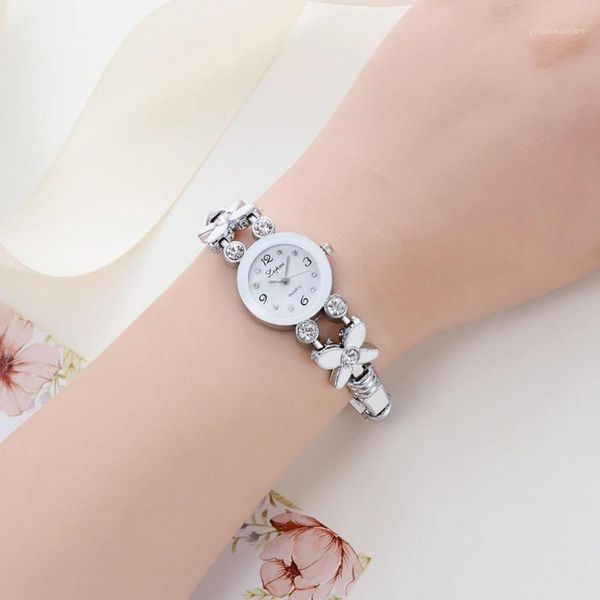 wristwatches fashion women's flower rhinestone clock bracelet bangle analog quartz women wrist watch, Slivery;brown
wristwatches fashion women's flower rhinestone clock bracelet bangle analog quartz women wrist watch, Slivery;brown