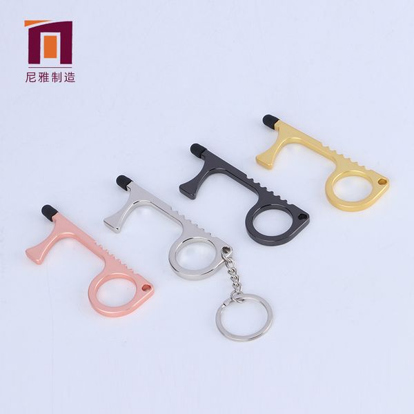 factory hand held non-contact brass key chain door closer
factory hand held non-contact brass key chain door closer