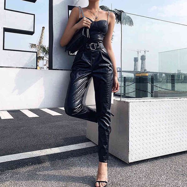 capri false leather pu hamer casual fashionable black trousers high-waisted with waistband ladies women's capris lower fall, Black;white
capri false leather pu hamer casual fashionable black trousers high-waisted with waistband ladies women's capris lower fall, Black;white