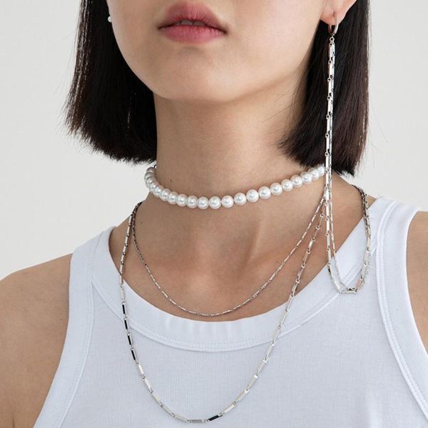 chains phyanic trendy vintage simulated pearl chain necklace for women girls statement fashion multi-purpose choker jewelry, Silver
chains phyanic trendy vintage simulated pearl chain necklace for women girls statement fashion multi-purpose choker jewelry, Silver