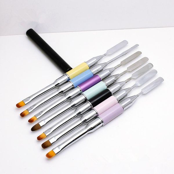 nail brushes double-ended art brush spatula metal paint draw french liner gradient flat builder pen tools manicure cream mixing makeup, Yellow
nail brushes double-ended art brush spatula metal paint draw french liner gradient flat builder pen tools manicure cream mixing makeup, Yellow