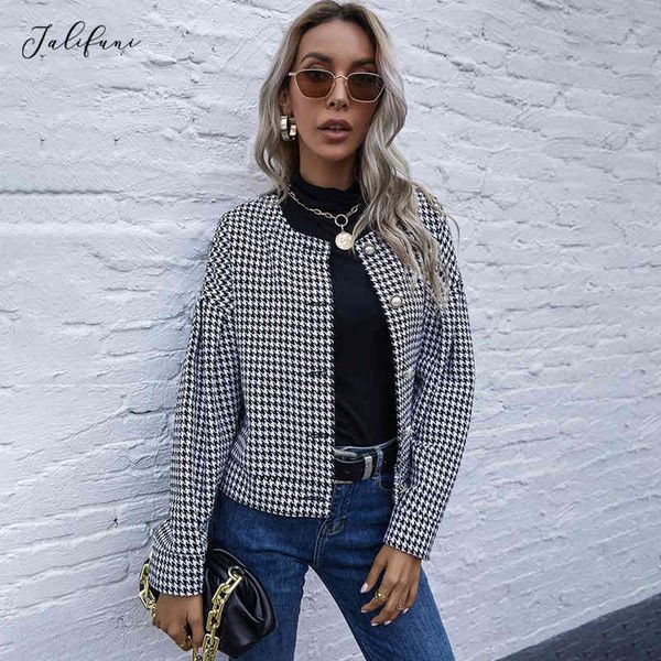 fashion coats and jackets black elegant ladies plaid houndstooth buttons autumn winter clothes women outerwear new fall 210415, Black;brown
fashion coats and jackets black elegant ladies plaid houndstooth buttons autumn winter clothes women outerwear new fall 210415, Black;brown