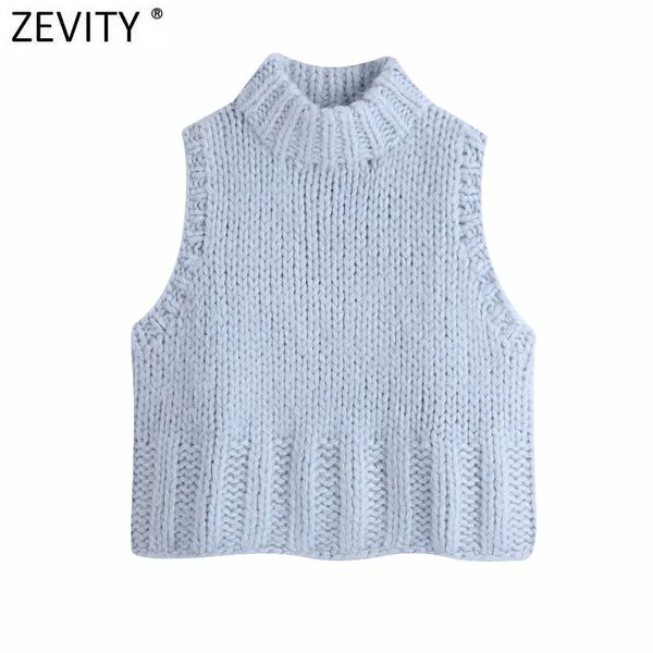 zevity women fashion solid color sleeveless casual knitting vest sweater lady chic turtleneck waistcoat pullovers s500 210419, White;black
zevity women fashion solid color sleeveless casual knitting vest sweater lady chic turtleneck waistcoat pullovers s500 210419, White;black