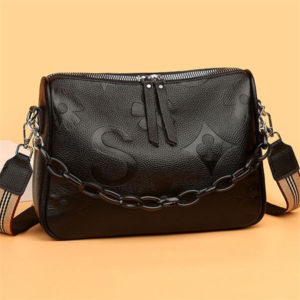 100% genuine leather women handbag women's bag chain female shoulder bags luxury brand cowhide ladies messenger bag 220216
100% genuine leather women handbag women's bag chain female shoulder bags luxury brand cowhide ladies messenger bag 220216