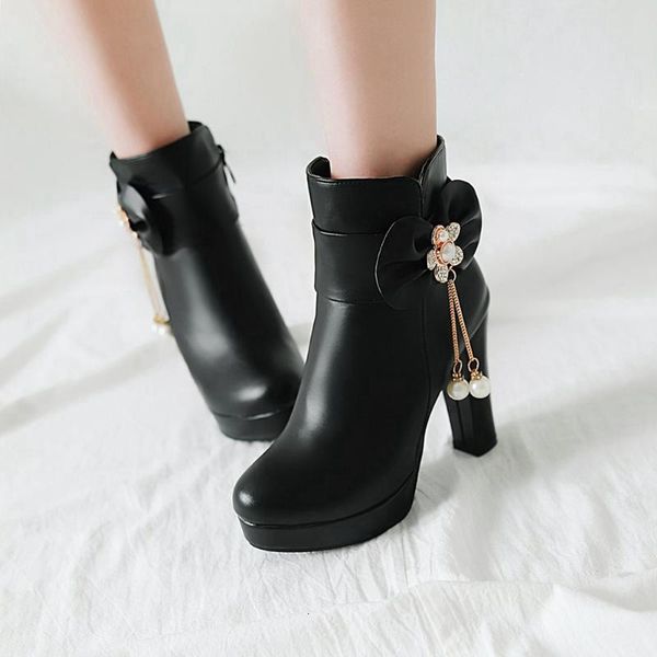 boots lapolaka arrivals big size 43 square high heels metal decoration ankle women shoes platform zip up wmj0, Black
boots lapolaka arrivals big size 43 square high heels metal decoration ankle women shoes platform zip up wmj0, Black