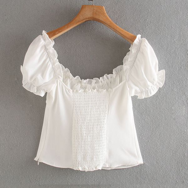 blouses summer women retro short sleeved square collar waist court style single - breasted jacket white versatile shirt female
blouses summer women retro short sleeved square collar waist court style single - breasted jacket white versatile shirt female