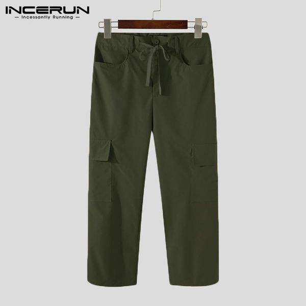 men casual pants streetwear multi pockets drawstring joggers loose cargo solid color pantalones hombre s-5xl men's, Black
men casual pants streetwear multi pockets drawstring joggers loose cargo solid color pantalones hombre s-5xl men's, Black