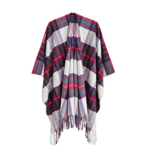 autumn and winter fashion british style sub cloak shawl color thorn wool imitation cashmere scarf split tassel cloak, Blue;gray
autumn and winter fashion british style sub cloak shawl color thorn wool imitation cashmere scarf split tassel cloak, Blue;gray