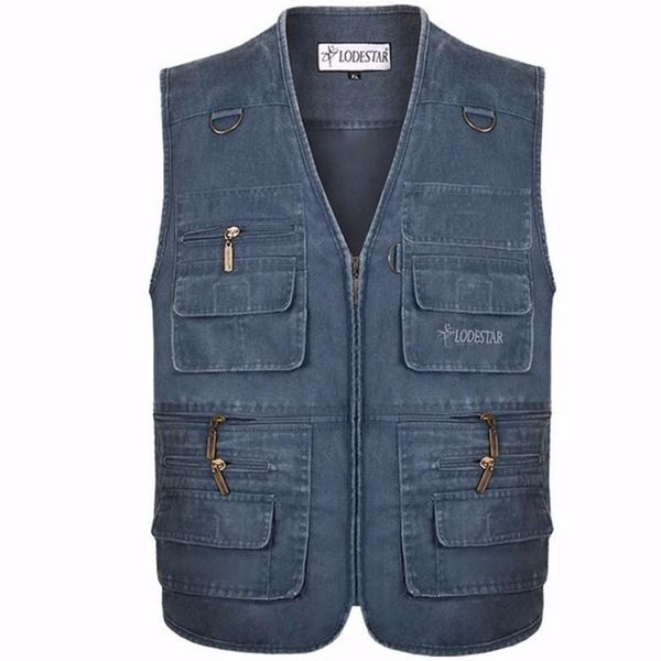 men's jackets large jeans vest middle aged man father multi pocket shoulder, Black;brown
men's jackets large jeans vest middle aged man father multi pocket shoulder, Black;brown