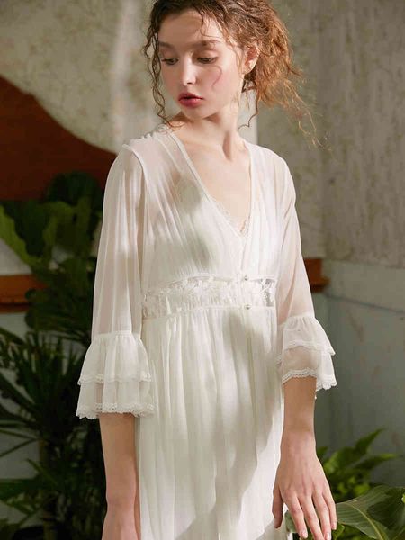 pyjamas summer robe set women nightgown white lace femme & inner elegant romantic bridal wedding gift dmka, Black;white
pyjamas summer robe set women nightgown white lace femme & inner elegant romantic bridal wedding gift dmka, Black;white
