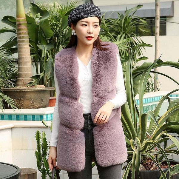 women's leather & faux winter women solid thicken fur coats sleeveless v-neck fashionable waistcoats female plus size loose long vest b, Black
women's leather & faux winter women solid thicken fur coats sleeveless v-neck fashionable waistcoats female plus size loose long vest b, Black