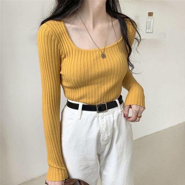 women's sweaters mydc women knitted sweater 2021 winter low collar female loose casual o-neck pullovers sweet girls, White;black
women's sweaters mydc women knitted sweater 2021 winter low collar female loose casual o-neck pullovers sweet girls, White;black