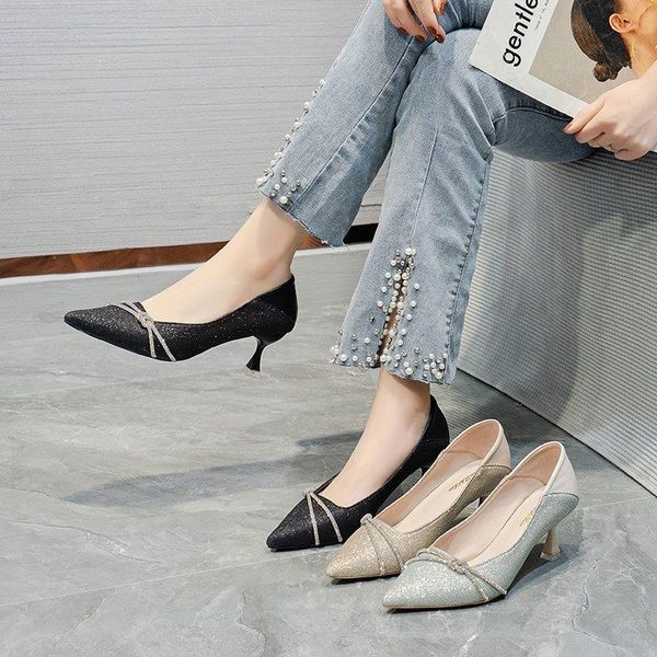 dress shoes 2021 shallow pointed toe stiletto rhinestone decoration sequined fashion high heels summer wedding party pumps zapatos de mujer, Black
dress shoes 2021 shallow pointed toe stiletto rhinestone decoration sequined fashion high heels summer wedding party pumps zapatos de mujer, Black