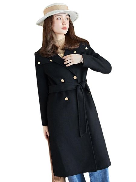 women's trench coats autumn and winter straight mid-length coat korean style suit collar temperament commuter khaki slim woolen women, Tan;black
women's trench coats autumn and winter straight mid-length coat korean style suit collar temperament commuter khaki slim woolen women, Tan;black