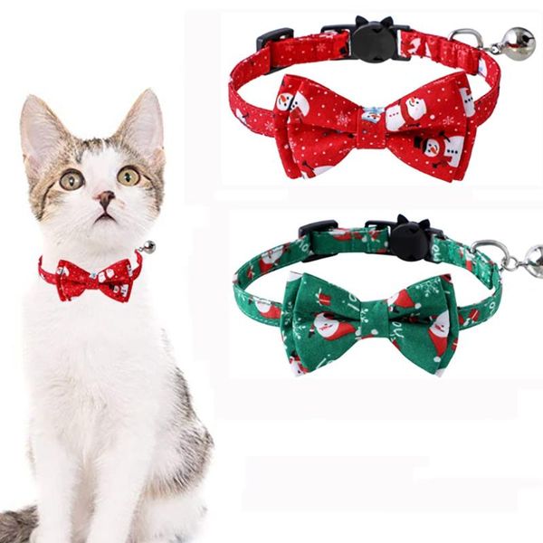 cat collars & leads adjustable pet collar with removable bow tie and bell christmas kitten breakaway buckle puppy safety accessories
cat collars & leads adjustable pet collar with removable bow tie and bell christmas kitten breakaway buckle puppy safety accessories