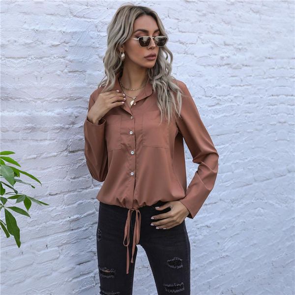 women's blouses & shirts 2021 spring summer solid elegant shirt women casual full sleeve single breasted chic ladies vintage loose, White
women's blouses & shirts 2021 spring summer solid elegant shirt women casual full sleeve single breasted chic ladies vintage loose, White
