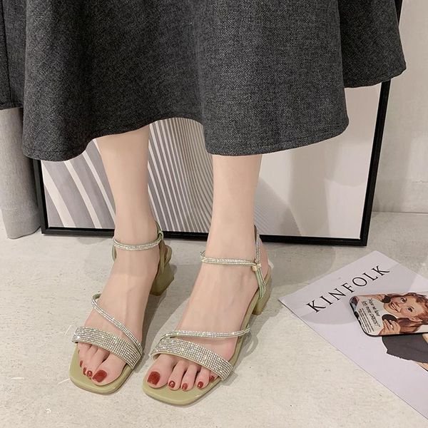dress shoes elegant office open toe high heels women candy colors heel sandals summer crystal narrow band thick 2021, Black
dress shoes elegant office open toe high heels women candy colors heel sandals summer crystal narrow band thick 2021, Black