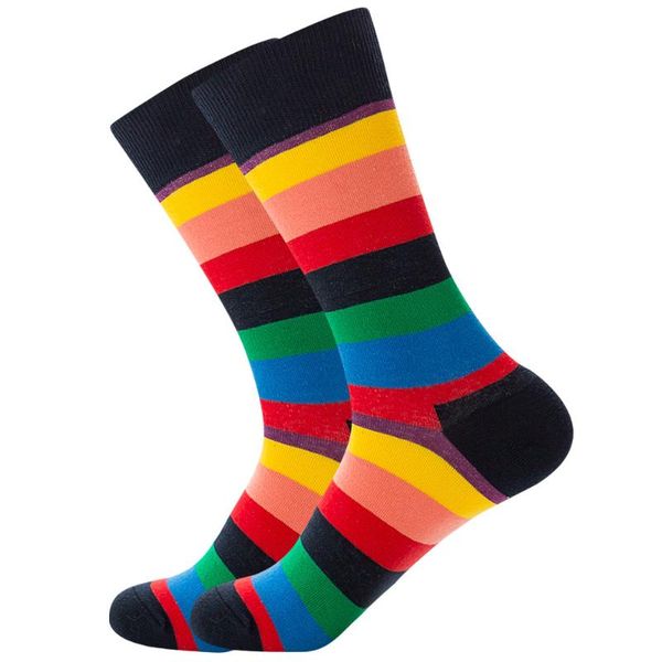 men's socks men combed cotton bright colored funny calf crew for business causal dress wedding gift sok, Black
men's socks men combed cotton bright colored funny calf crew for business causal dress wedding gift sok, Black